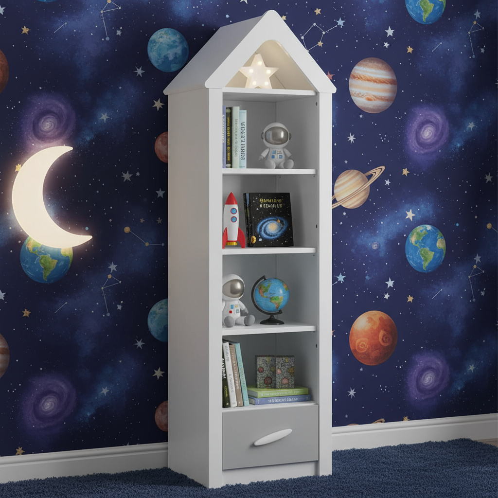 Bücherregal My House Weiss, Hoch 3