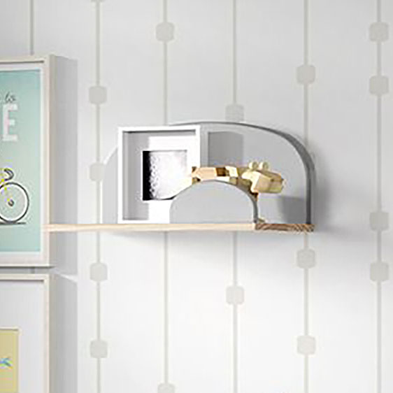 Wandregal Kiddy Hellgrau #2