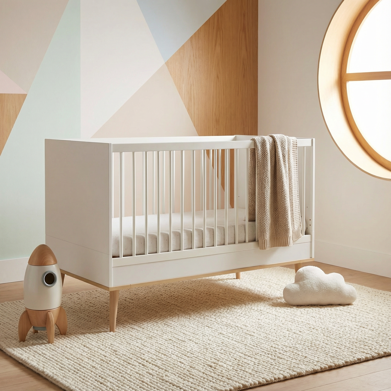 Babybett Flow Weiss 7