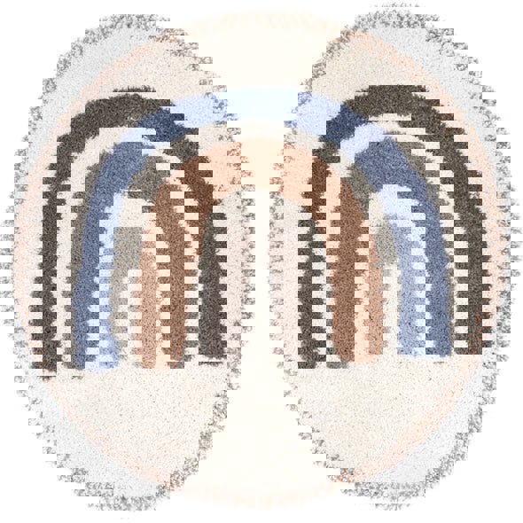 Teppich Bohemian Rainbow Blau