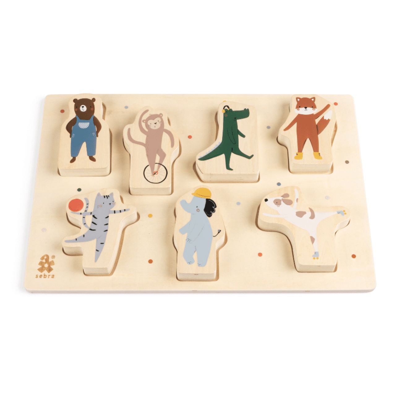 Kräftiges Puzzle Toes / Builders