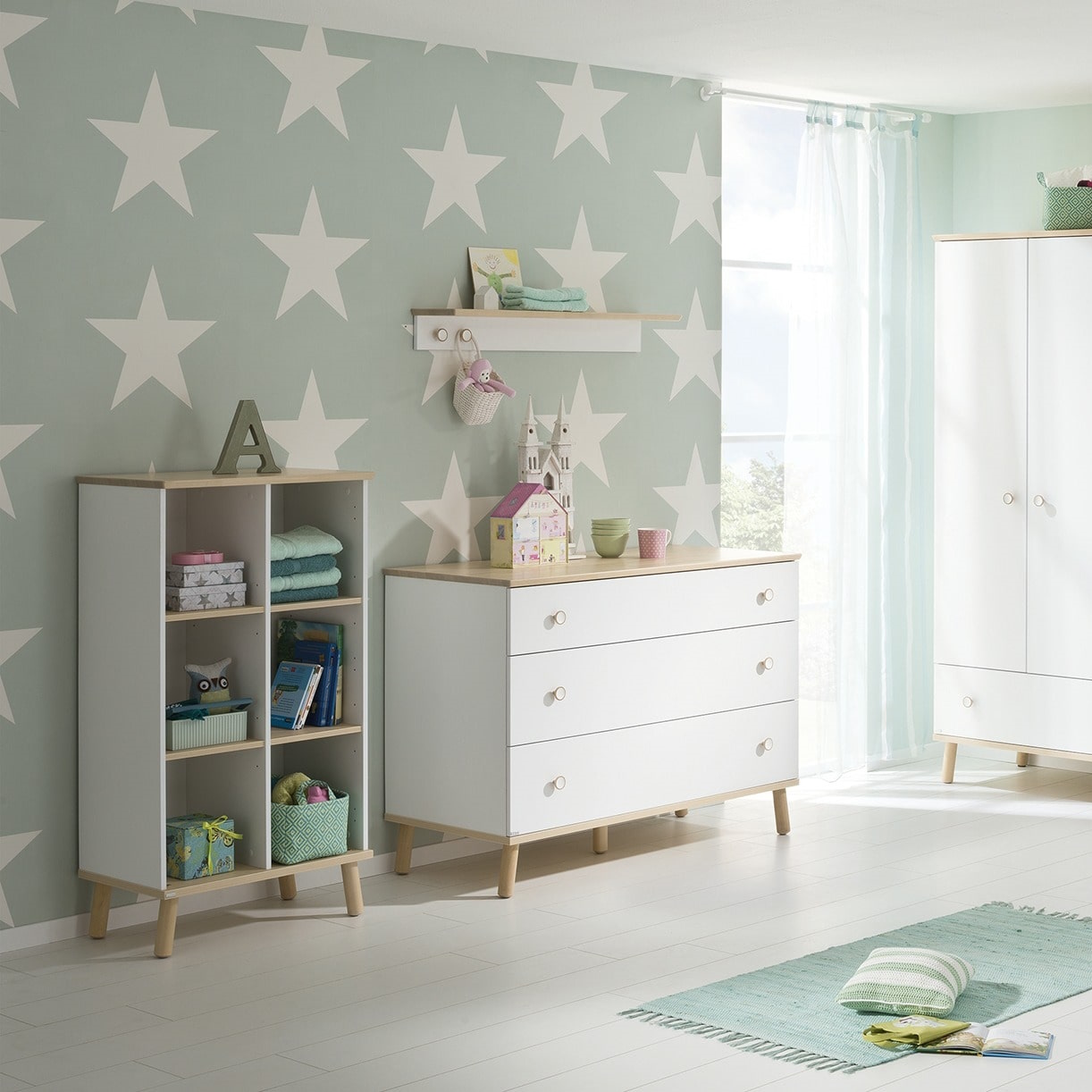 Kommode Ylvie Breit Front Weiss #2