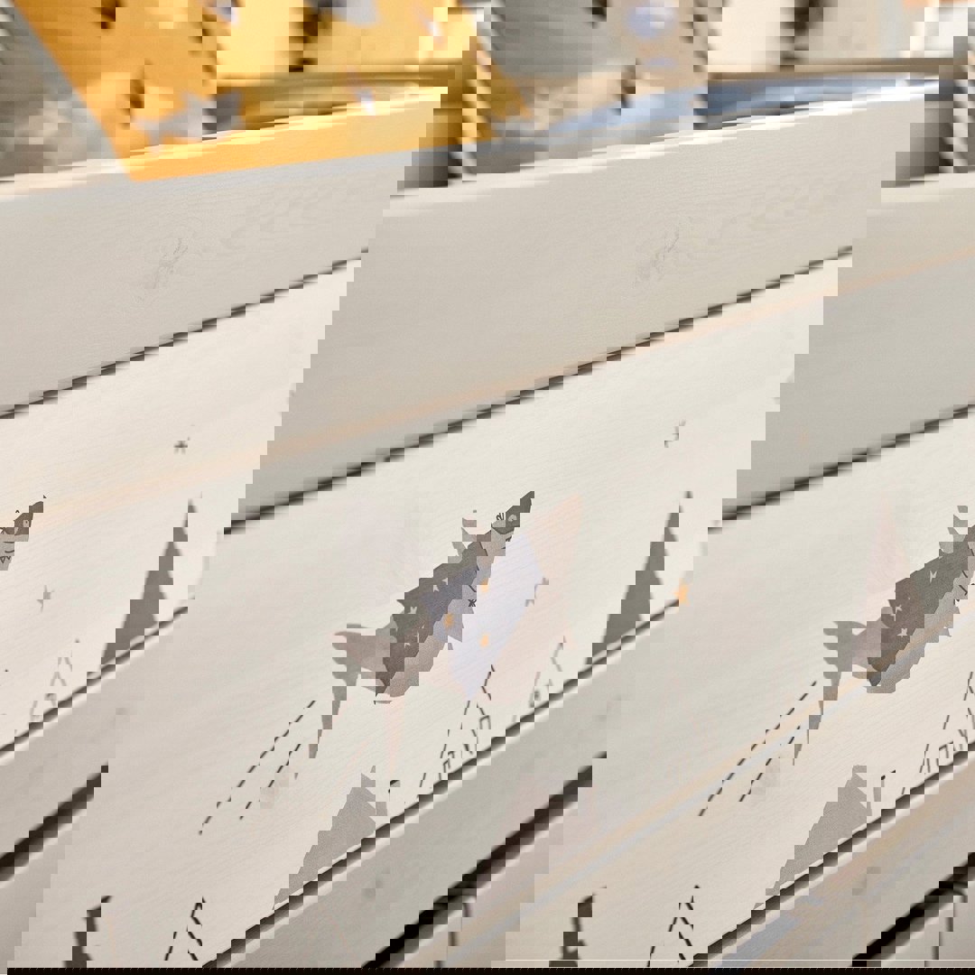 Rahmen für Standard Bettfront Weiss lasiert #2