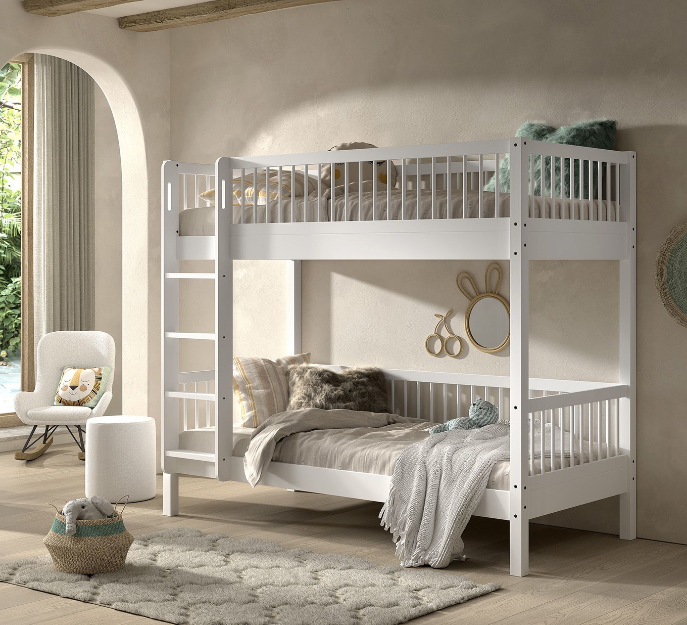 Etagenbett Forrest inkl. Ausziehkasten Weiss 3