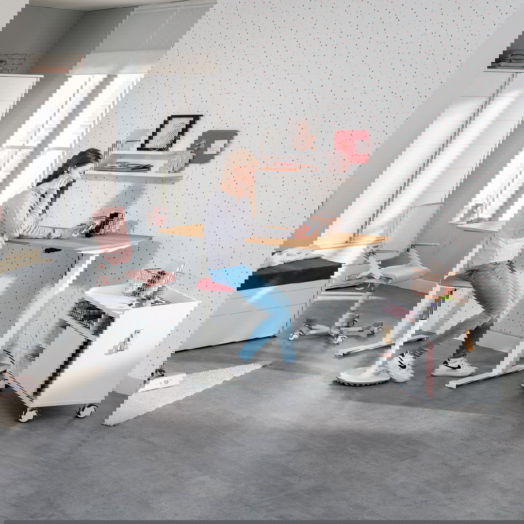 Schreibtisch E-Lion 1 150 Weiss Braun #2