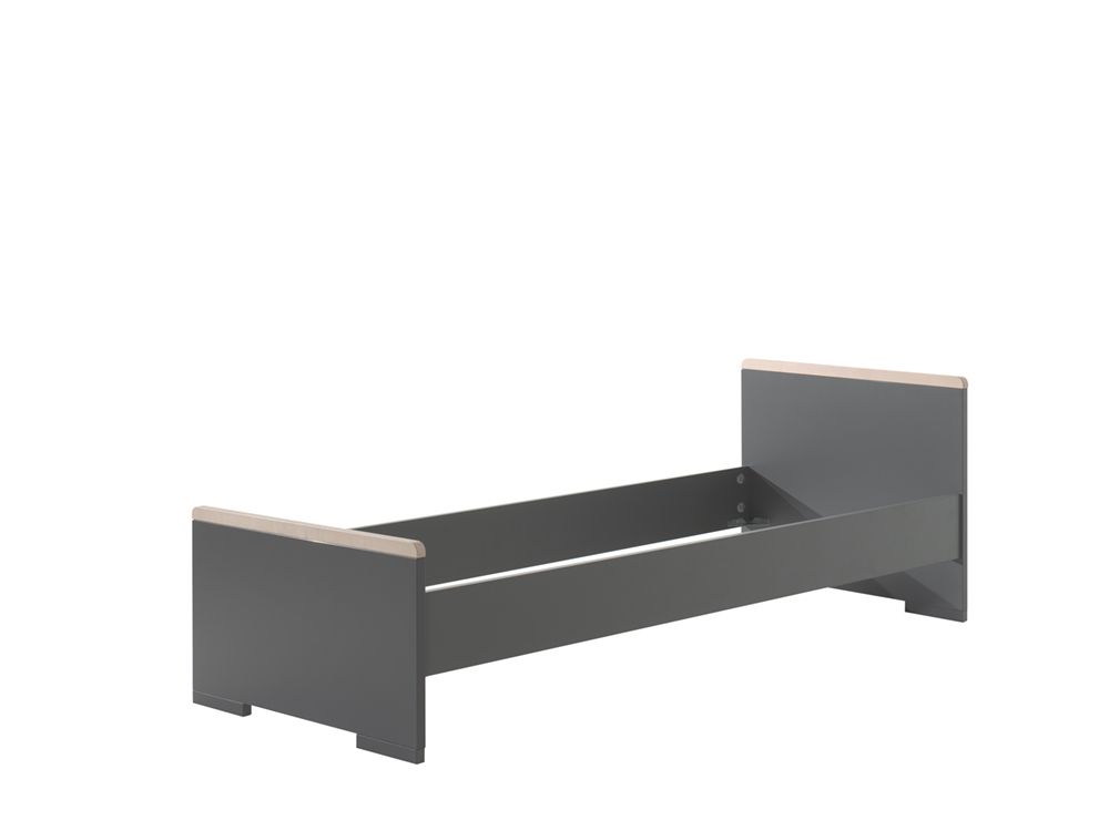 Kinderzimmer London 5-teilig Set inkl. Schreibtisch Anthrazit, 3 4