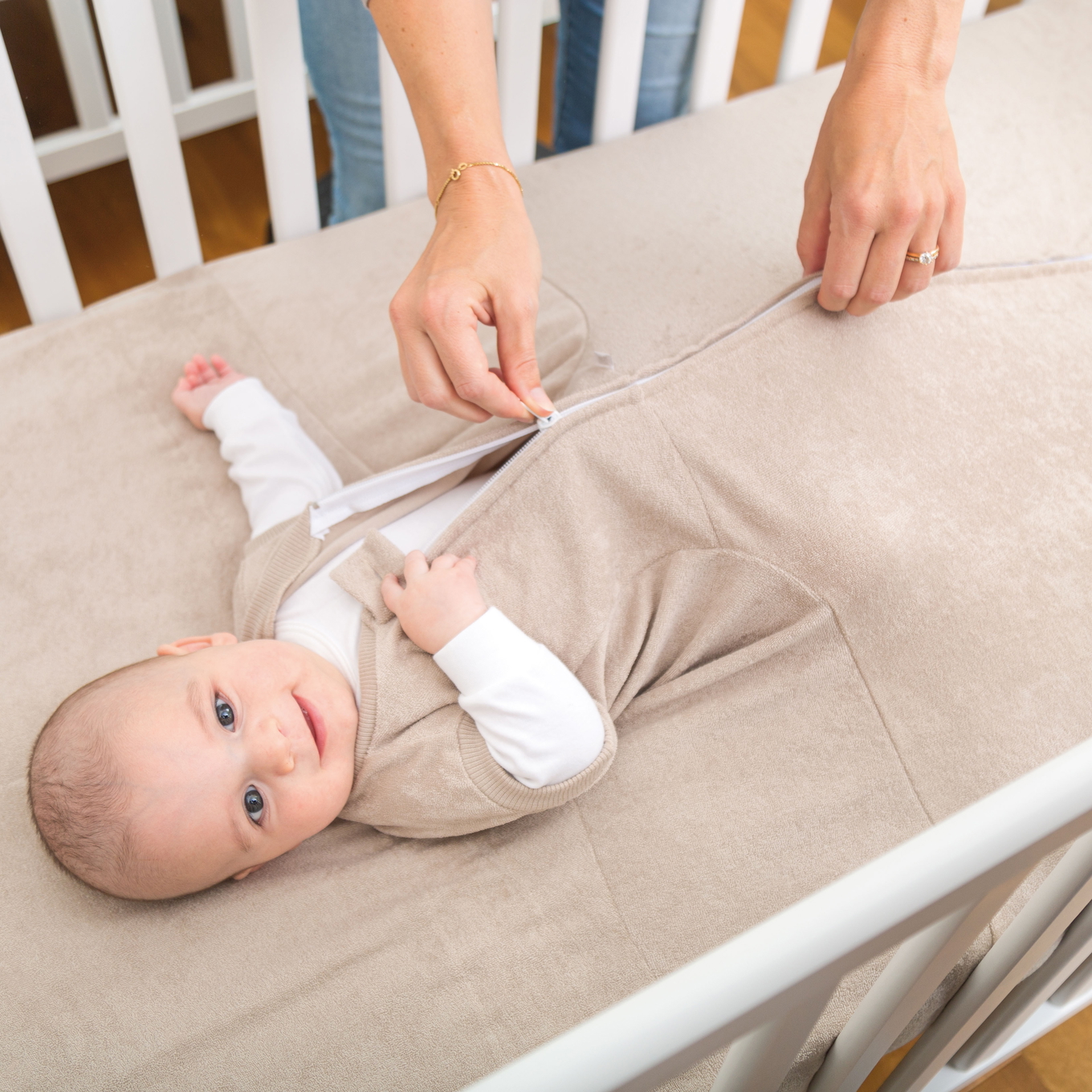 ZEWI-Decke Sand 90 x 200 cm 3