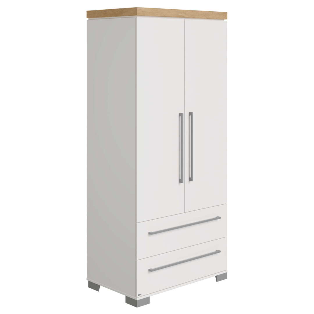 Kleiderschrank Kira 2-türig mit Schubladen, Nebraska