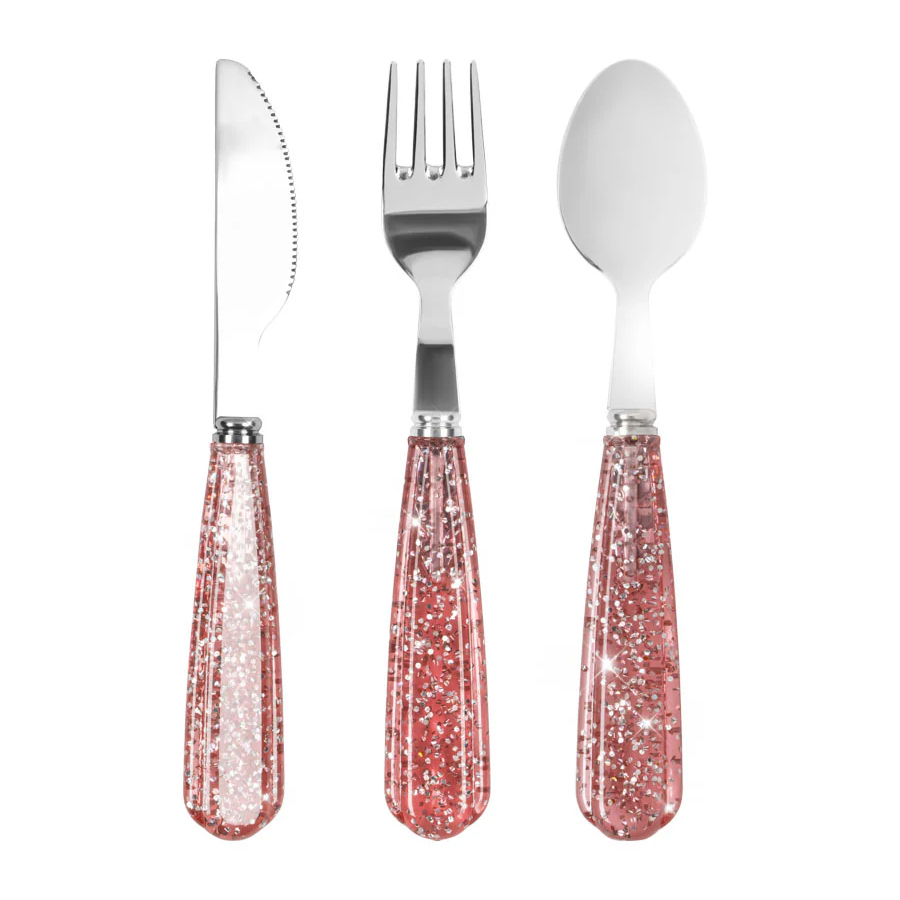 Besteck Set Sparkly Blusch