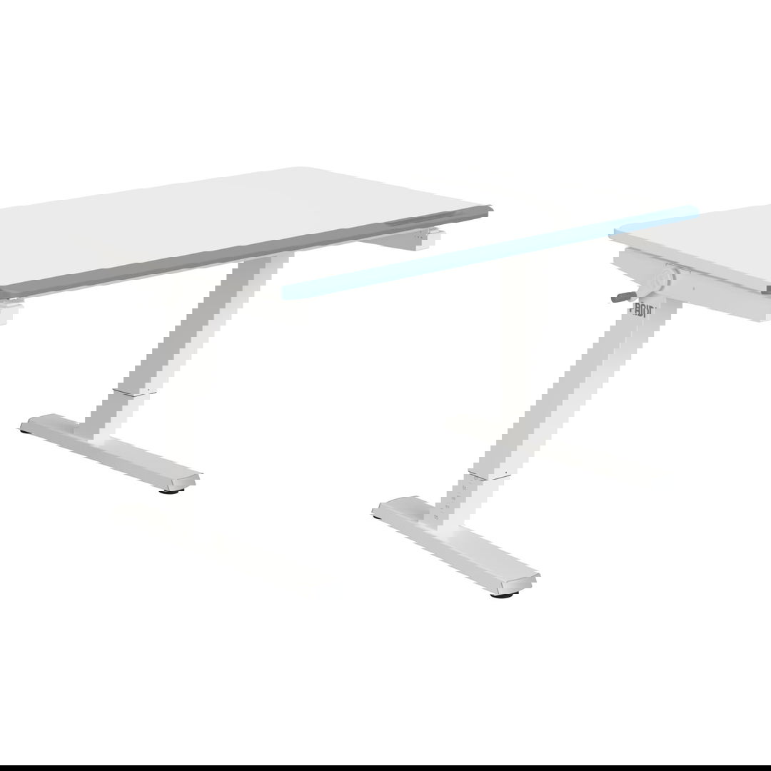 Schreibtisch Teenio Weiss Weiss, Hellblau