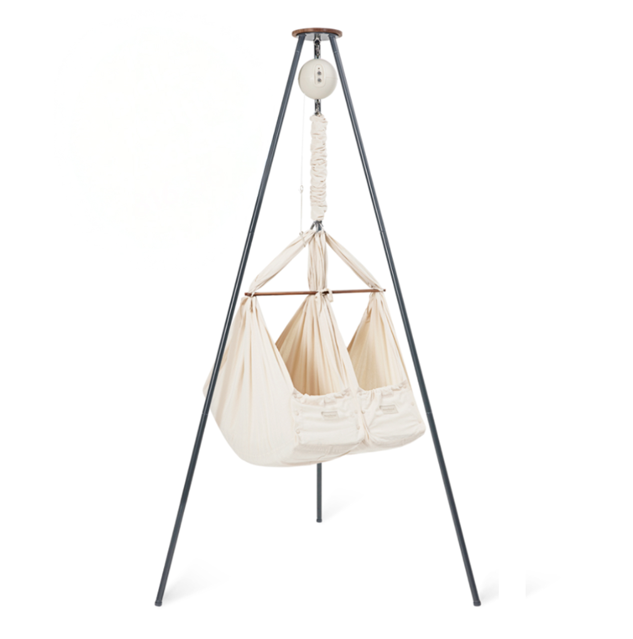 Zwillingswiege Bundle 2.0 Nature Grau