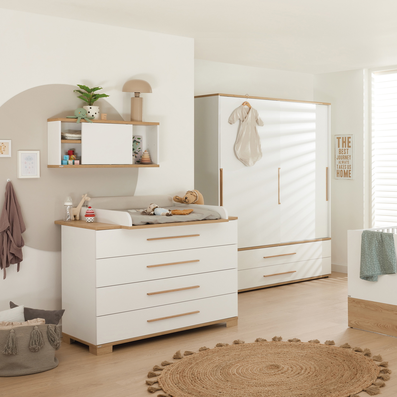 Wandregal Yolanda mit Schiebetür #2