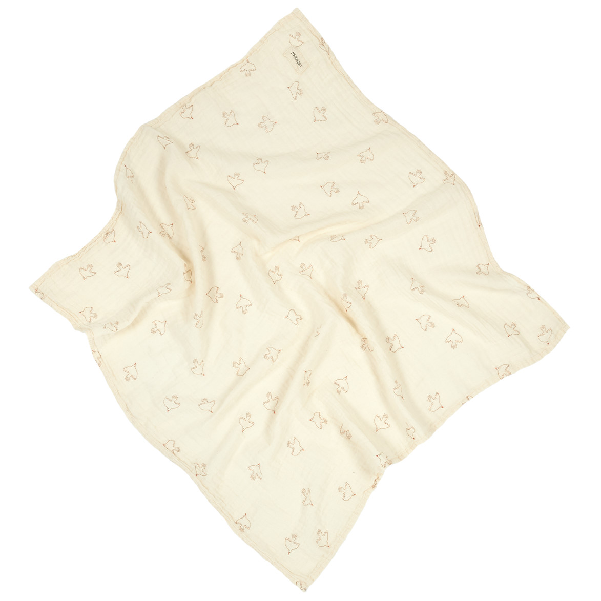 Spucktuch Wabi Sabi Brown Hoshi Birds 3