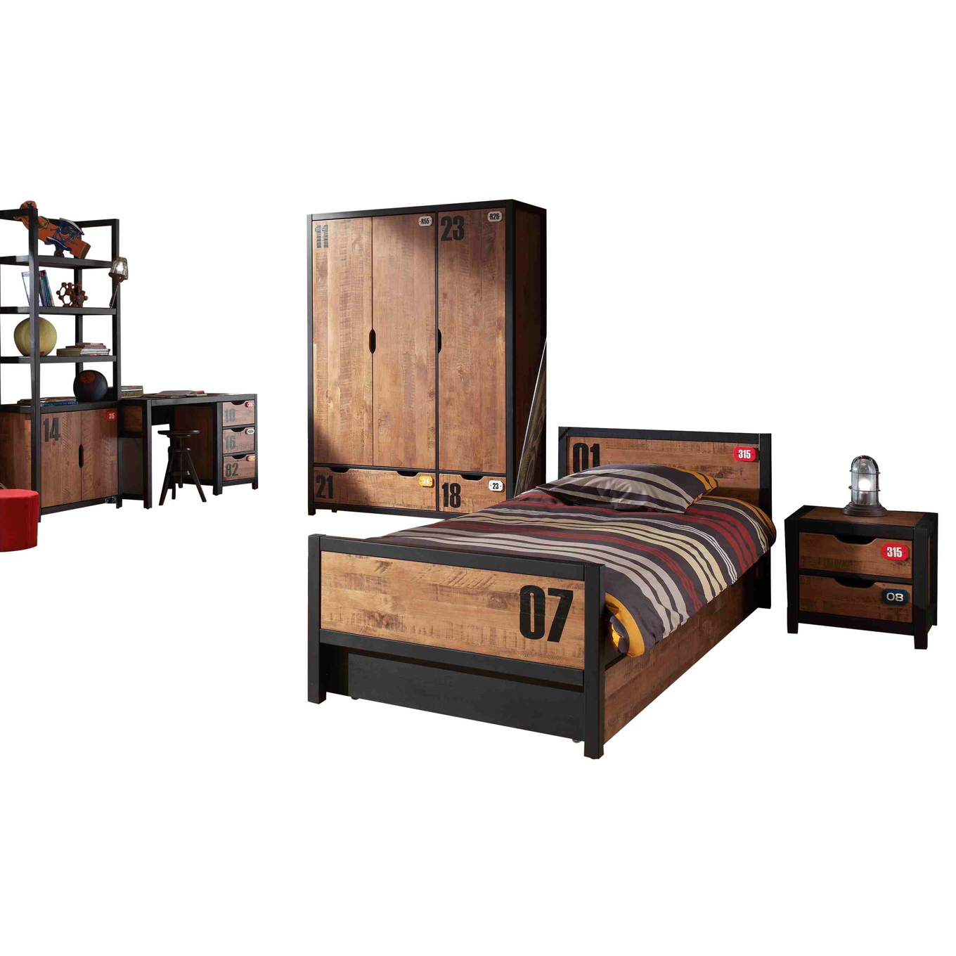 Kinderzimmer Alex 6-teilig Set