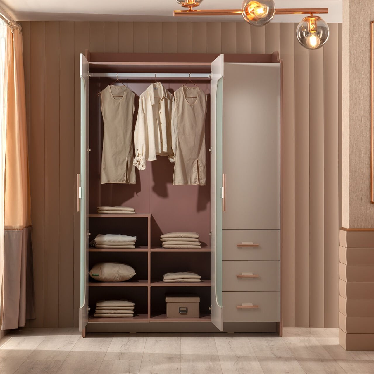 Kleiderschrank Estella 3-türig 3