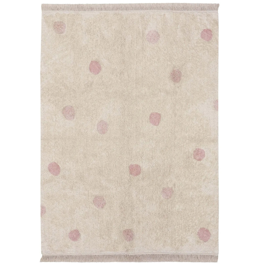 Teppich Hippy Dots Rosa