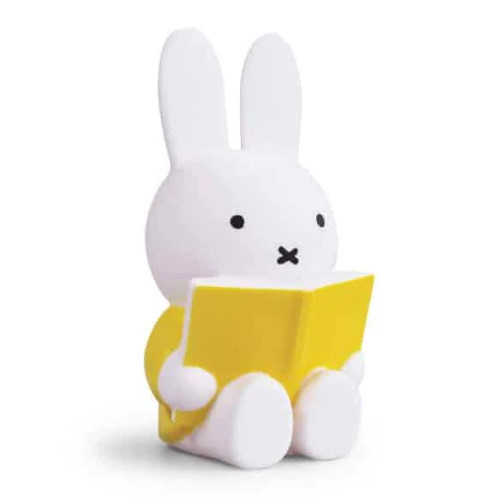 Spardose Miffy liest Buch Gelb