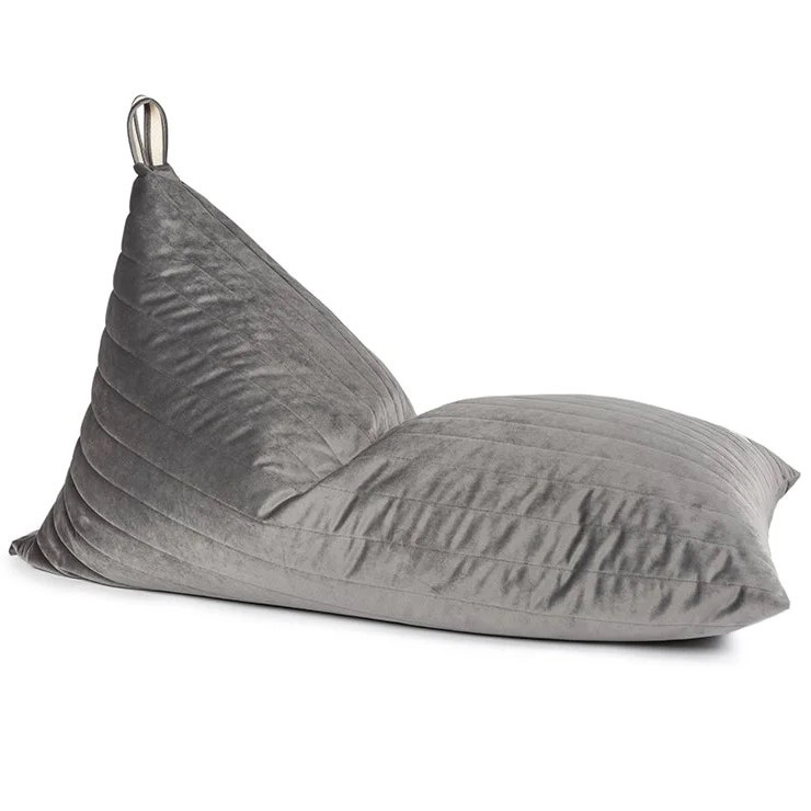 Sitzsack Essaouira Velvet Slate Grau