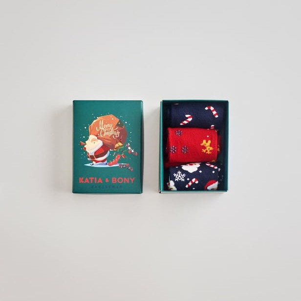 Socken Weihnachten 3er Set 2-4 Jahre #2