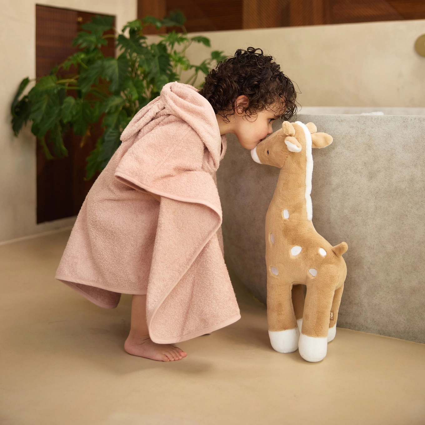 Badeponcho Frottee Wild Rose #2