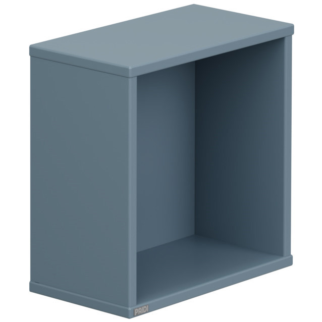 Wandregal Quadratisch Mattblau