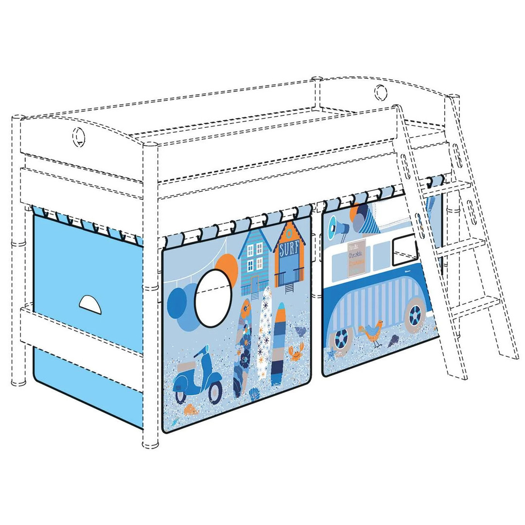 Spielvorhang Holiday Hellblau