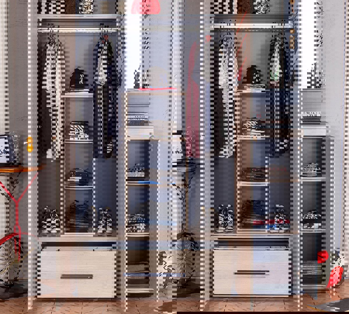 Regal Trio mit Türe 3