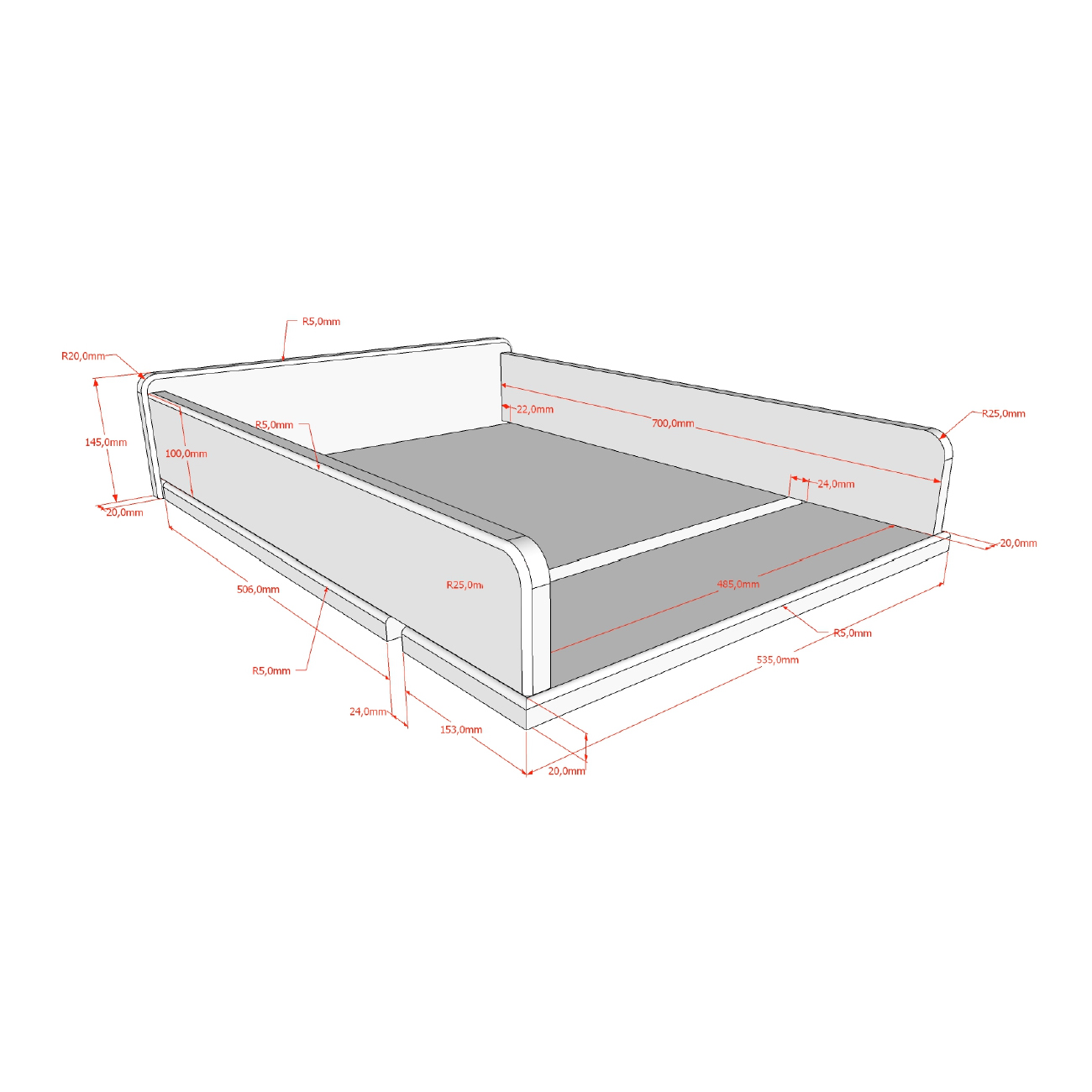 Wickelaufsatz Forrest  Weiss 3