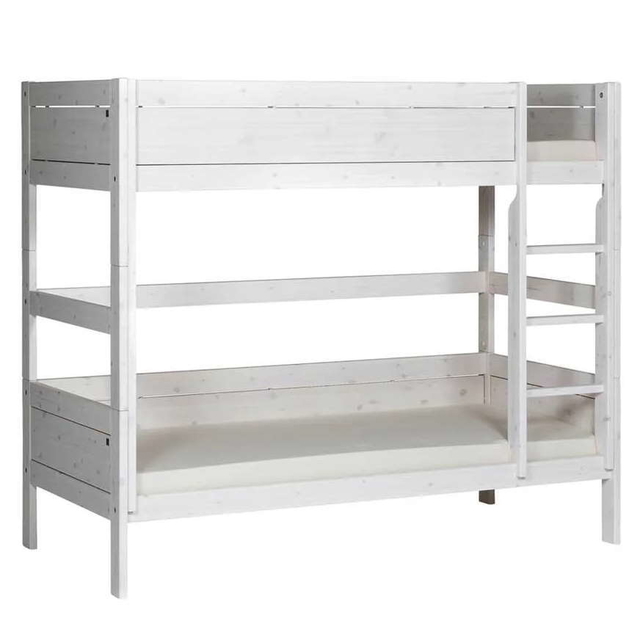 Etagenbett Lifetime Rollrost, Weiss lasiert