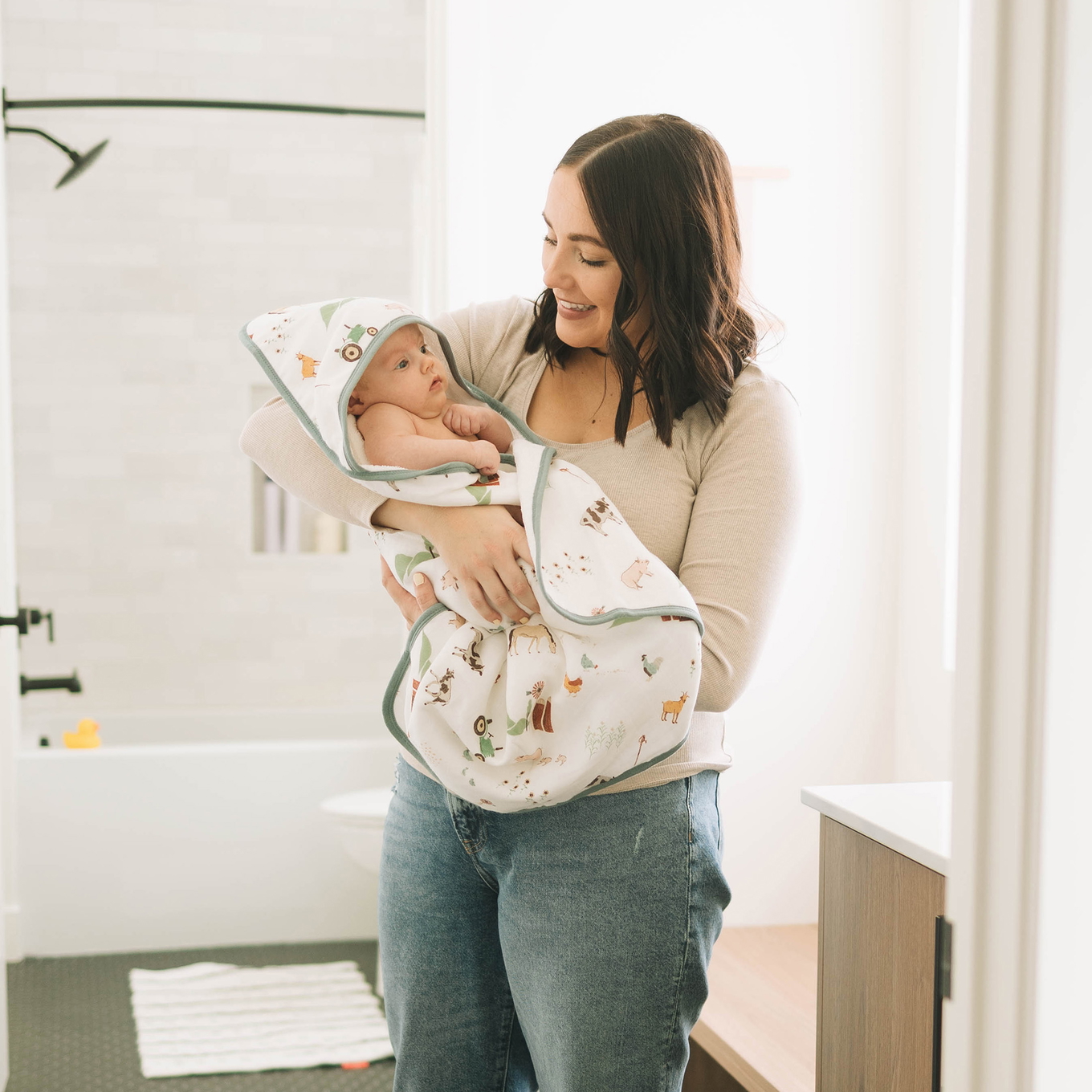 Kapuzenhandtuch Farmyard #2