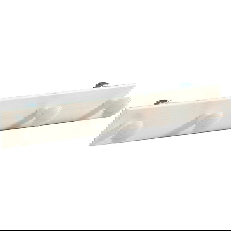 Kleiderhakenleiste Lifetime Weiss lasiert