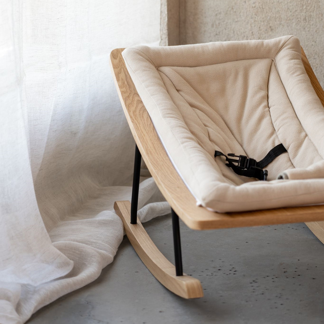 Babywippe Rocking Bouncer Grey 3