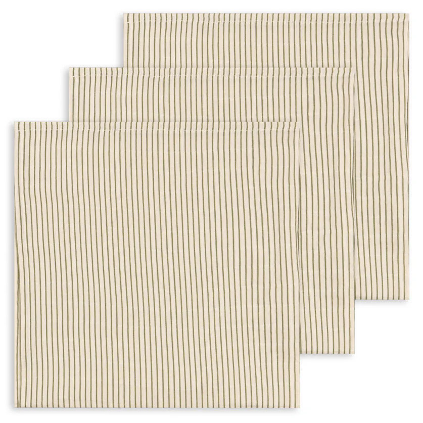 Spucktücher Tea Stripe 3er Set