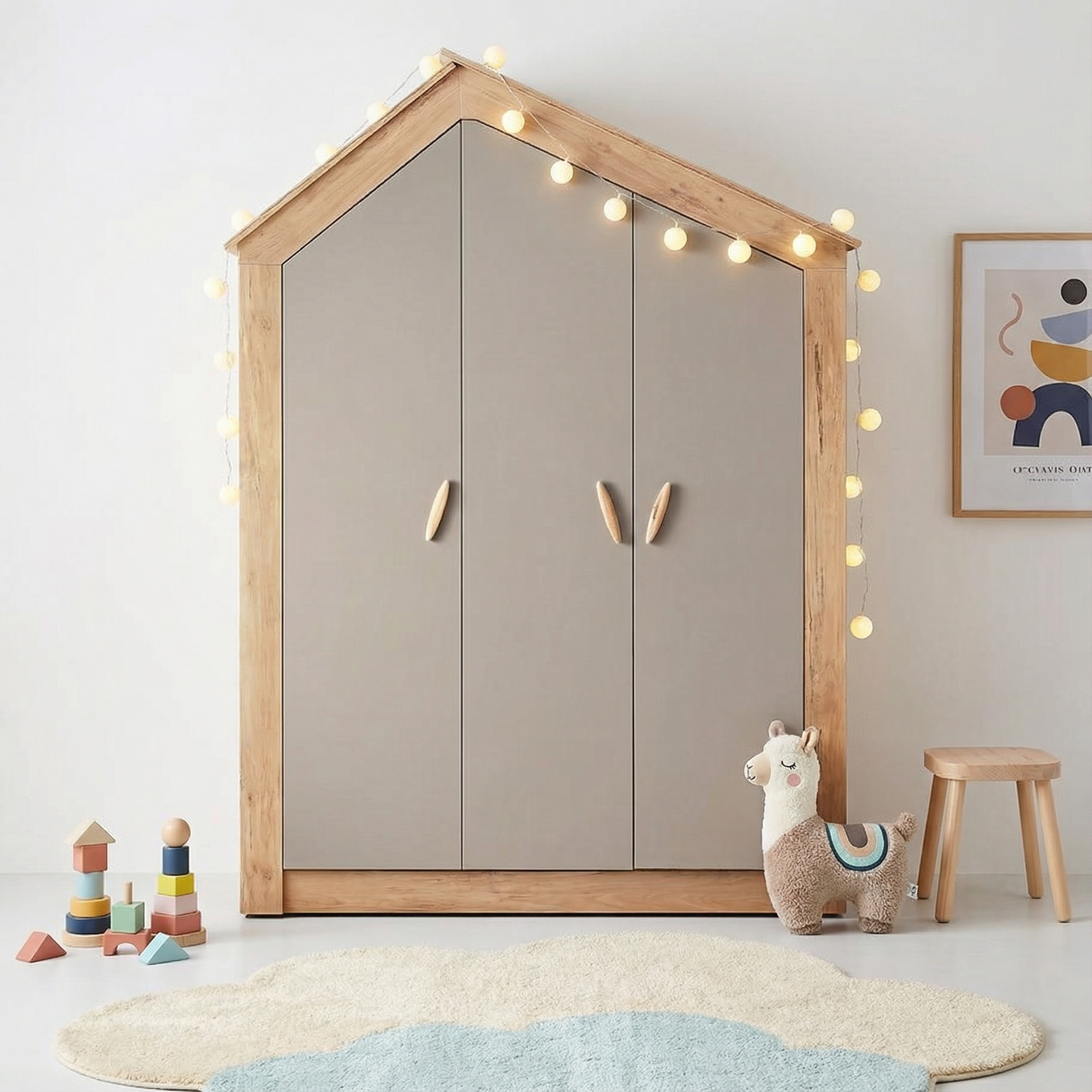 Kleiderschrank My House Natur, 3-türig #2