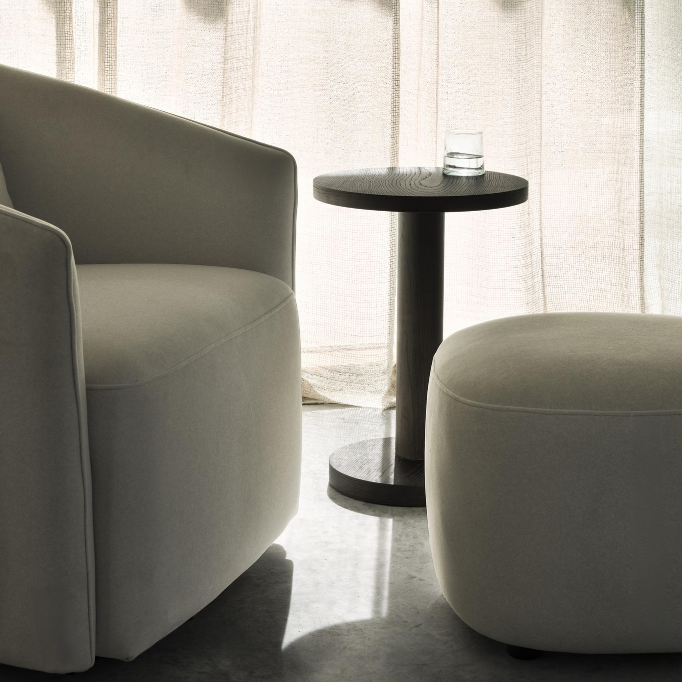 Beistelltisch für Stillstuhl Oak Veneer 3