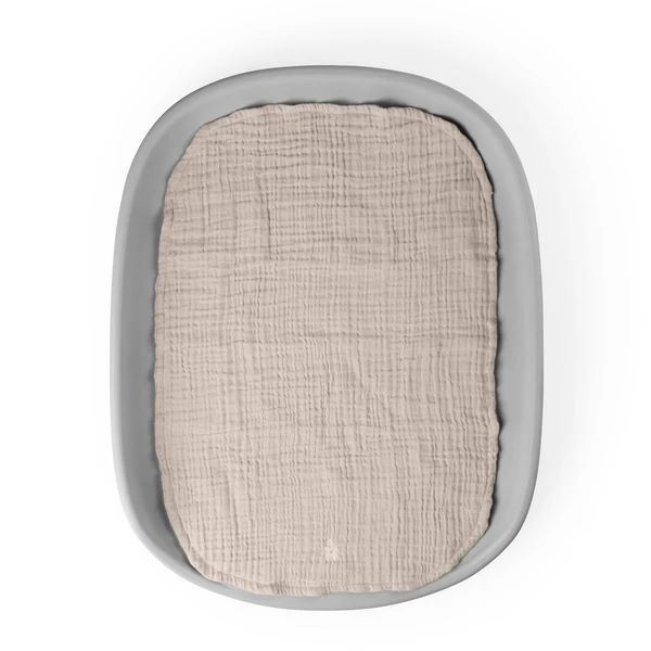 Wickelunterlage Musselin 2er Set  Beige 4