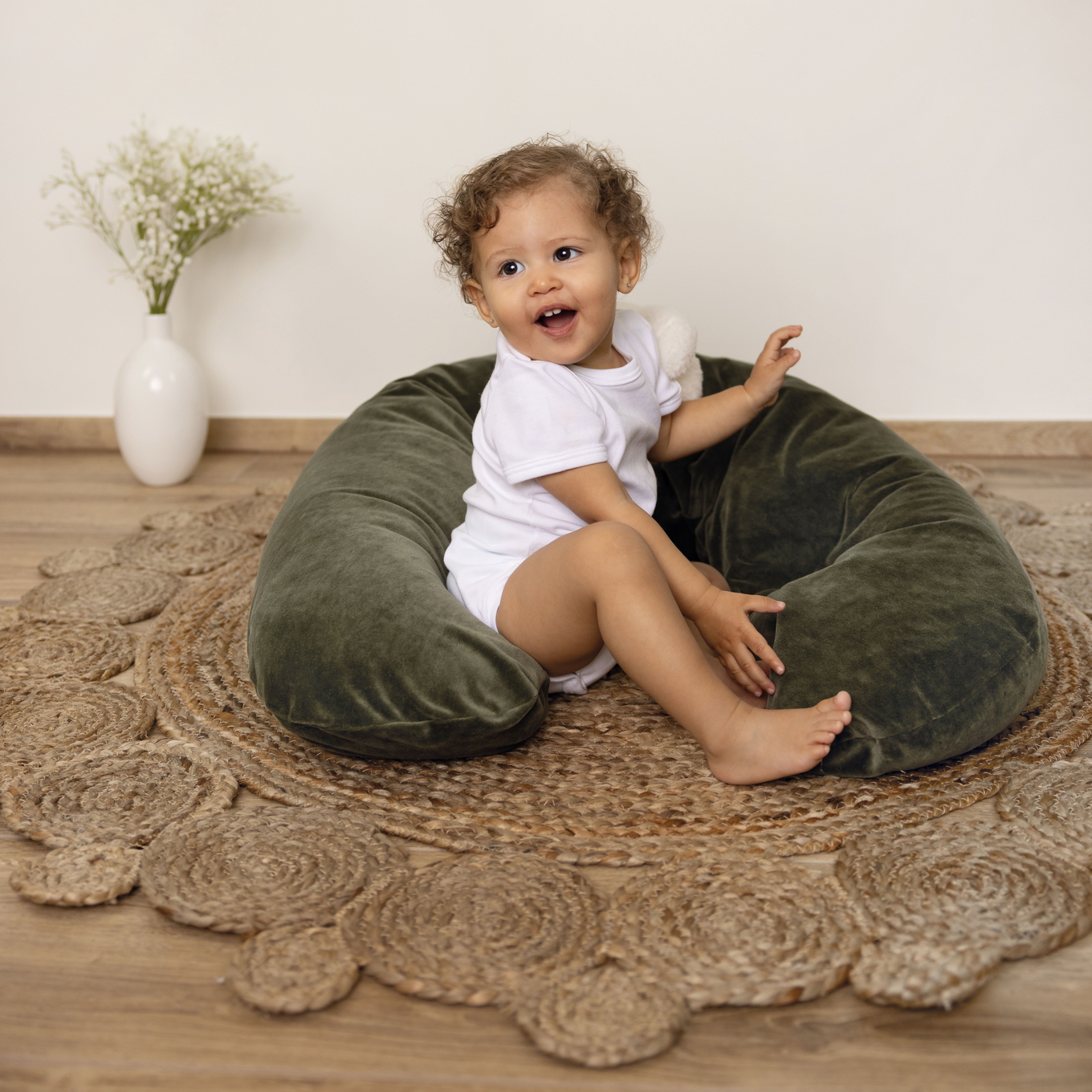 Stillkissen Samt Moss #2