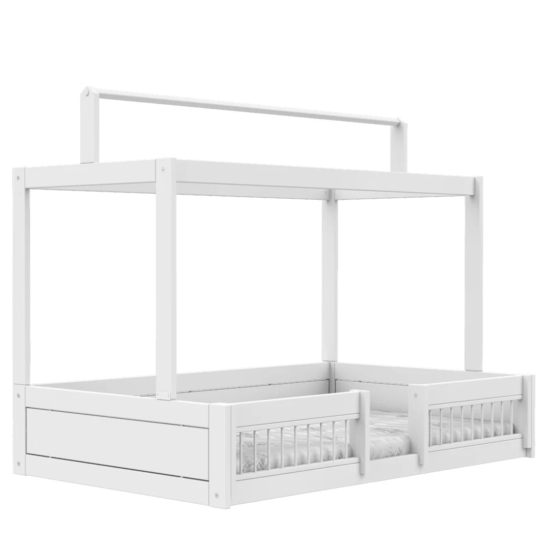 Hausbett Lifetime Montessori 120x200 cm mit Absturzsicherung