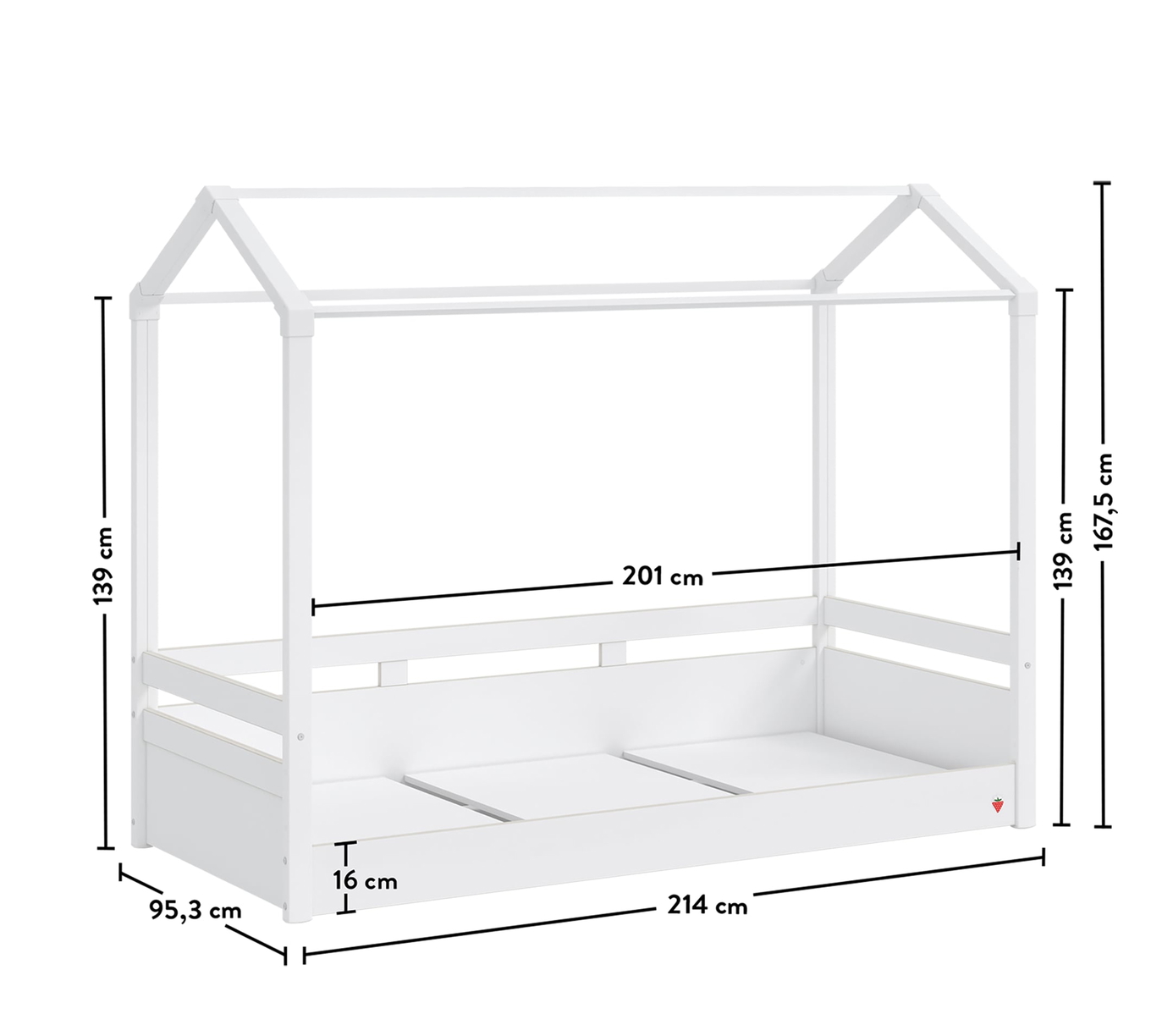 Hausbett Montes  Weiss 6