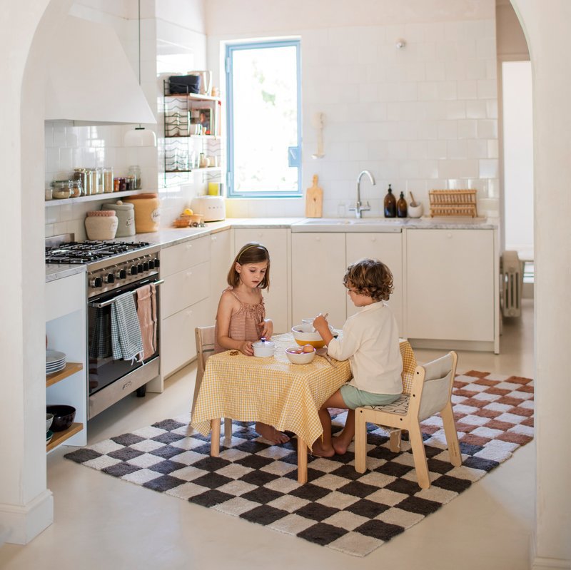 Teppich Kitchen Tiles Dark Grey #2