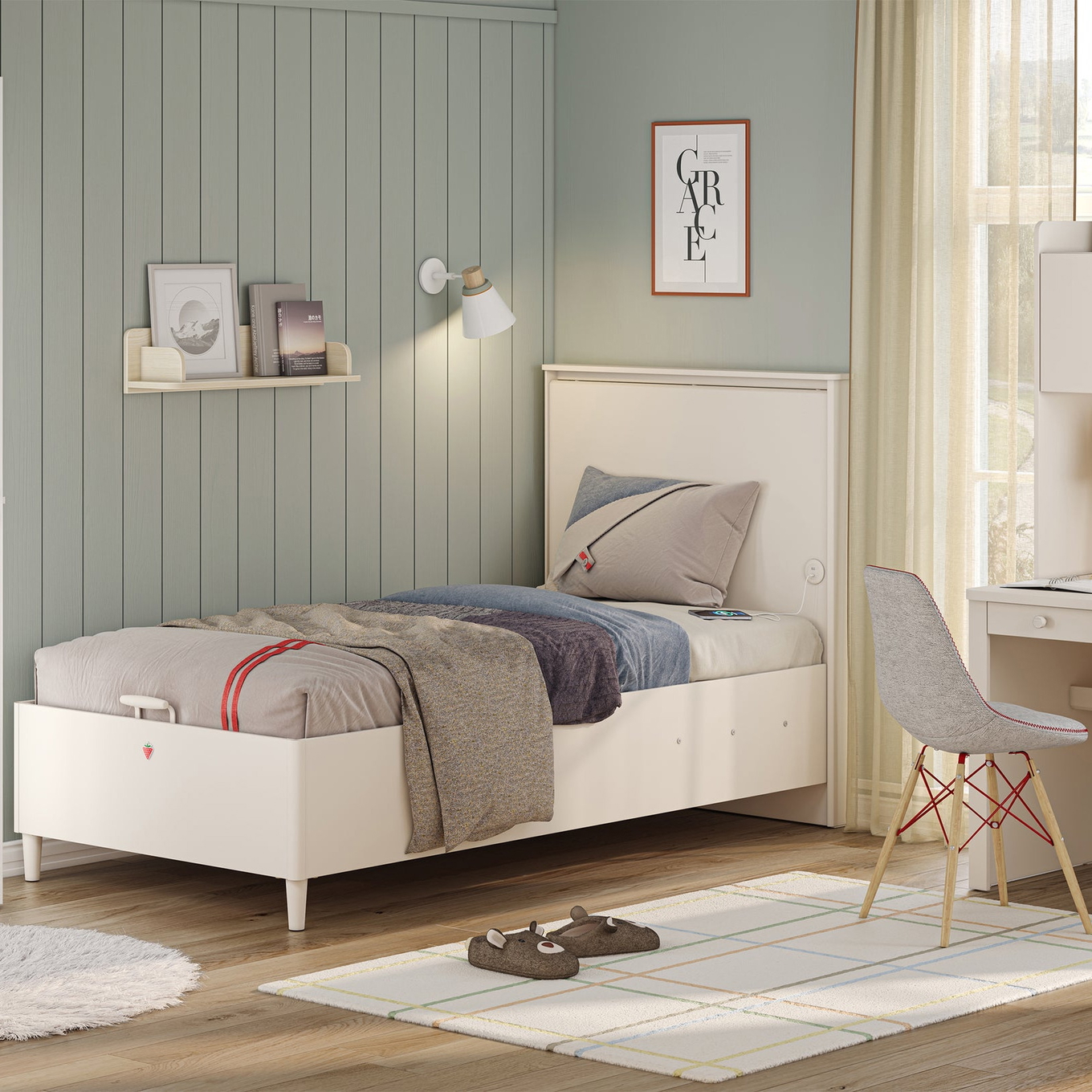 Bett Varia mit Stauraum, 100 x 200 cm #2