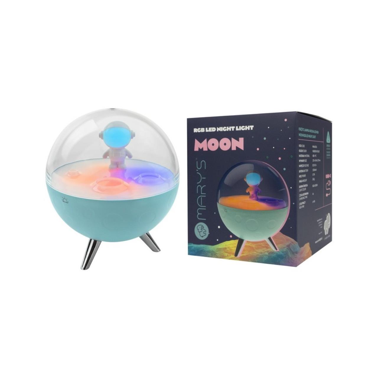 Lampe Mond Blau 4
