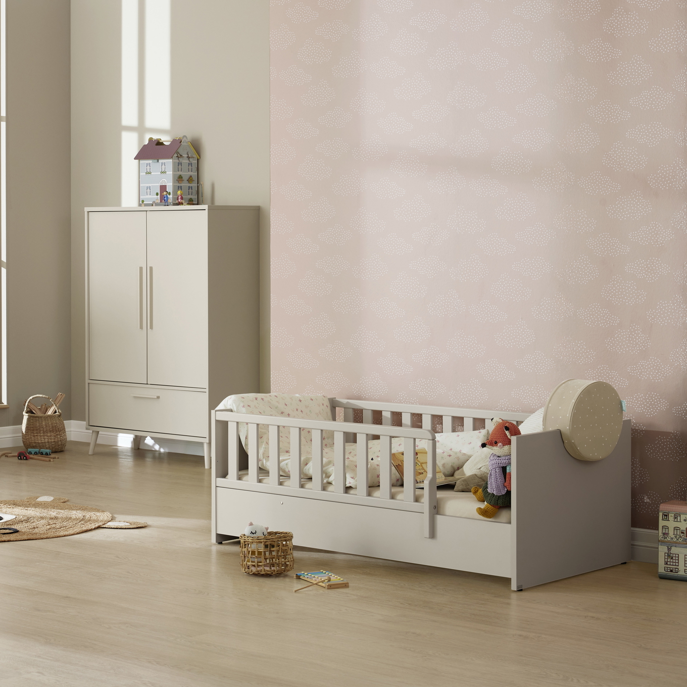 Bodenbett Little Snu 70 x 140 cm Beige #2