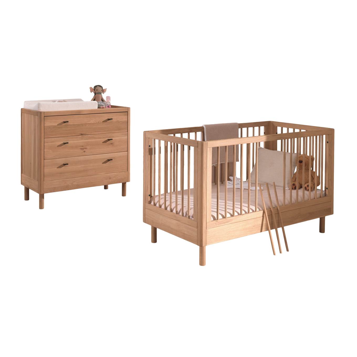 Babyzimmer Forrest Eiche 2-teilig Set
