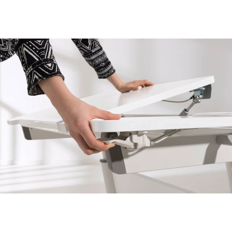 Schreibtisch Jaro Weiss für Rechtshänder 7