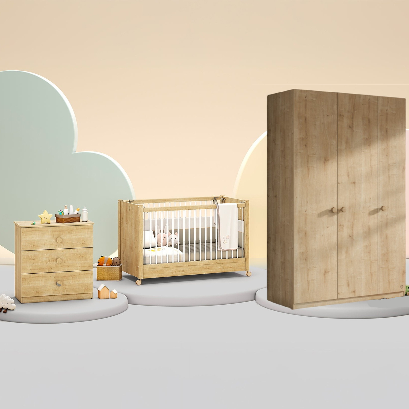 Babyzimmer Mocha Baby Set