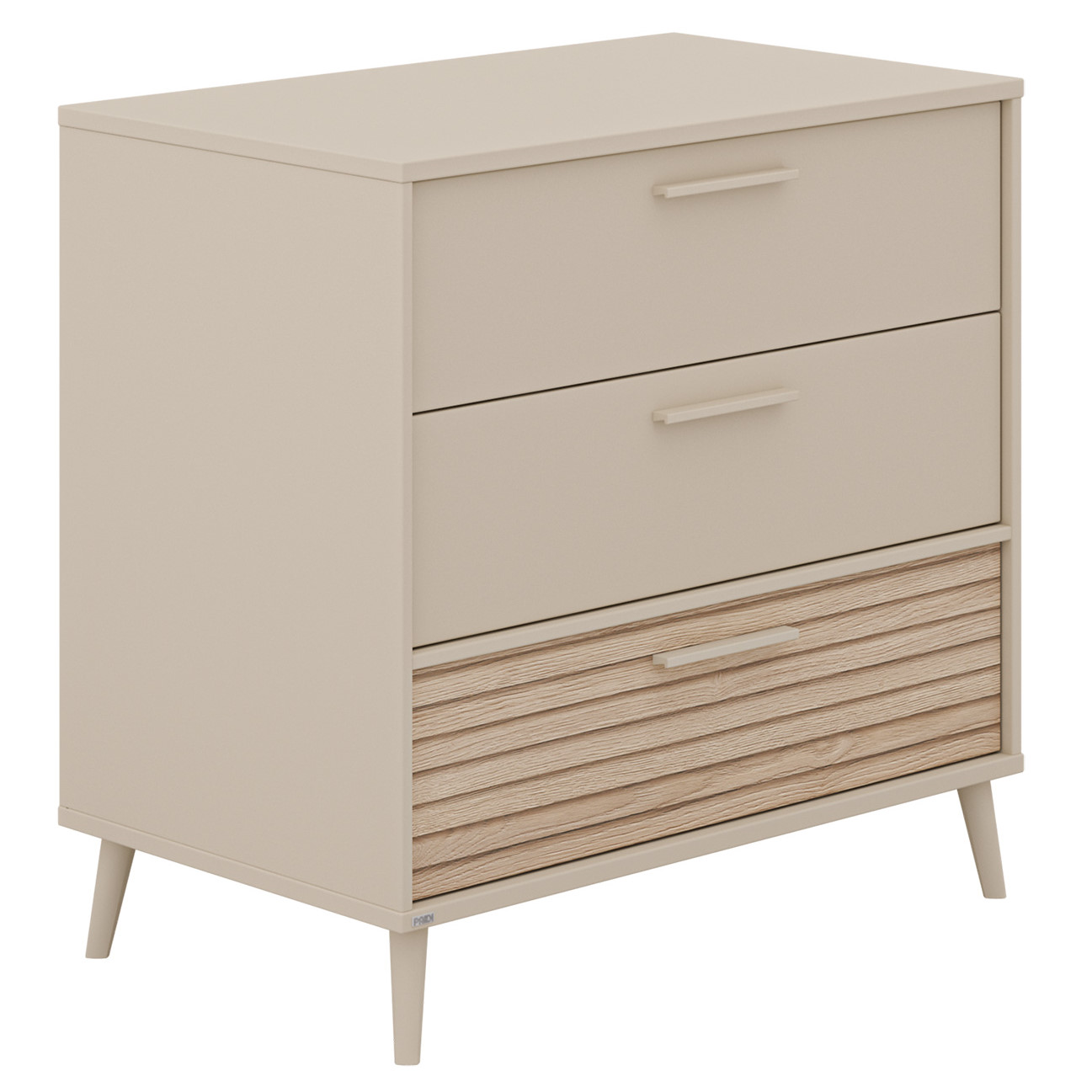 Kommode Eefje Schmal, Front Groovy Oak