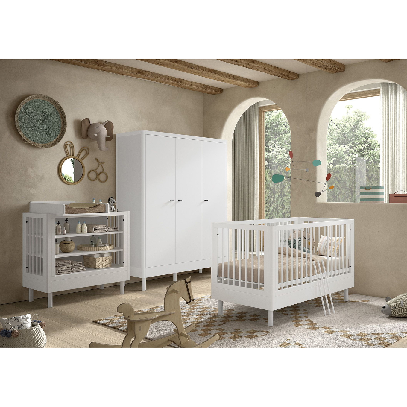 Babyzimmer Forrest Buche 4-teilig Set D #2