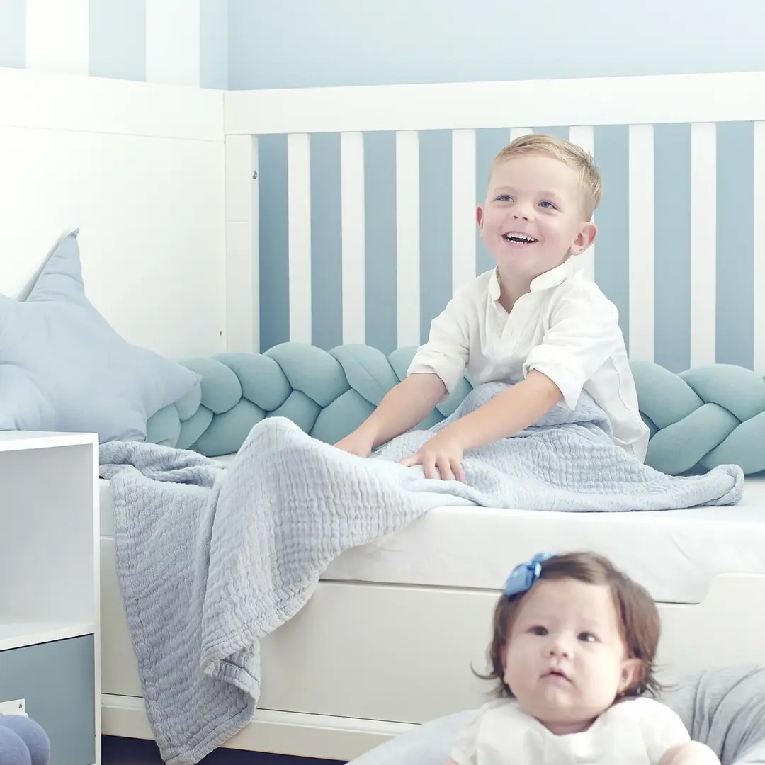 Bettschlange Geflochten Mint Jersey 7