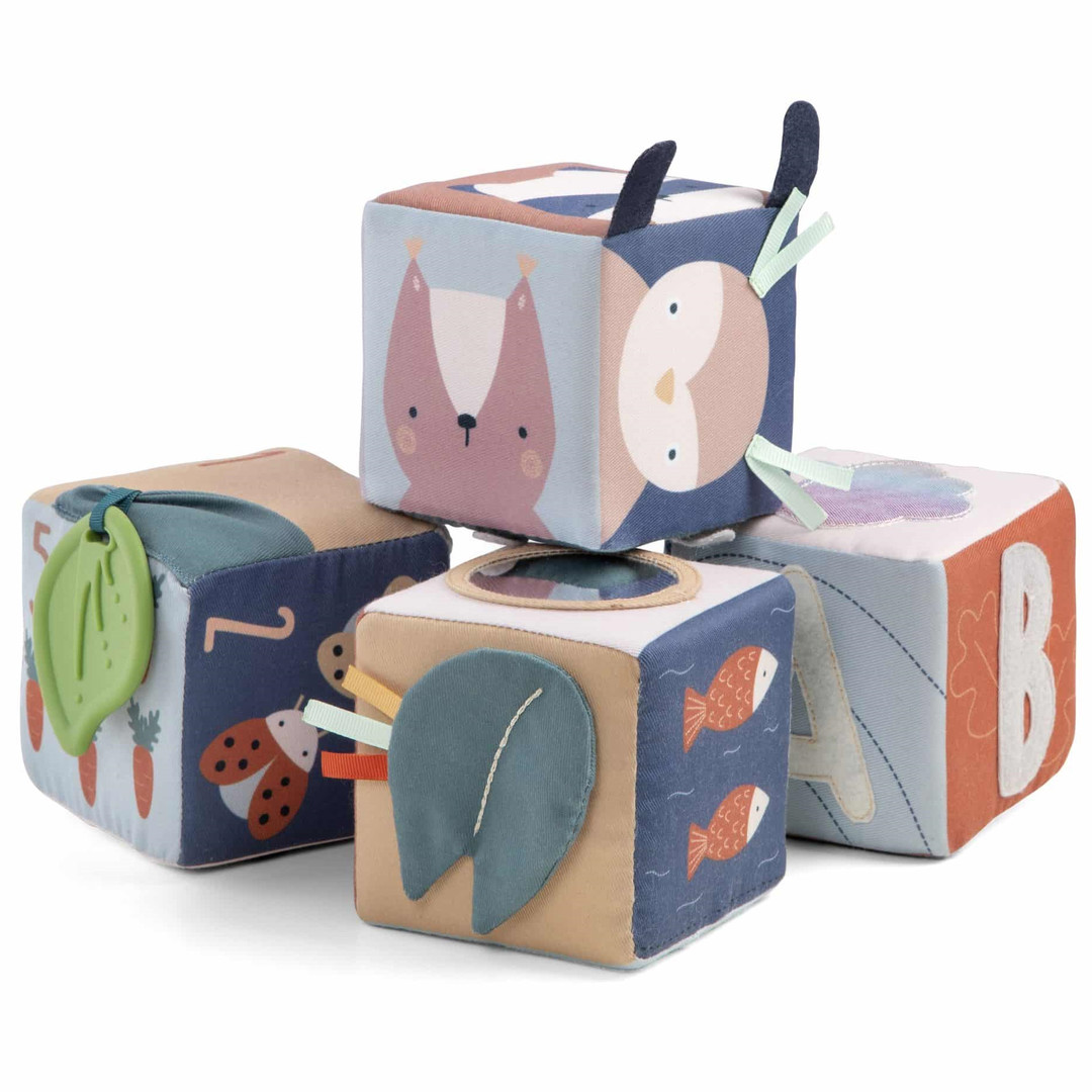 Babystoffblöcke Woodland 4 Stück